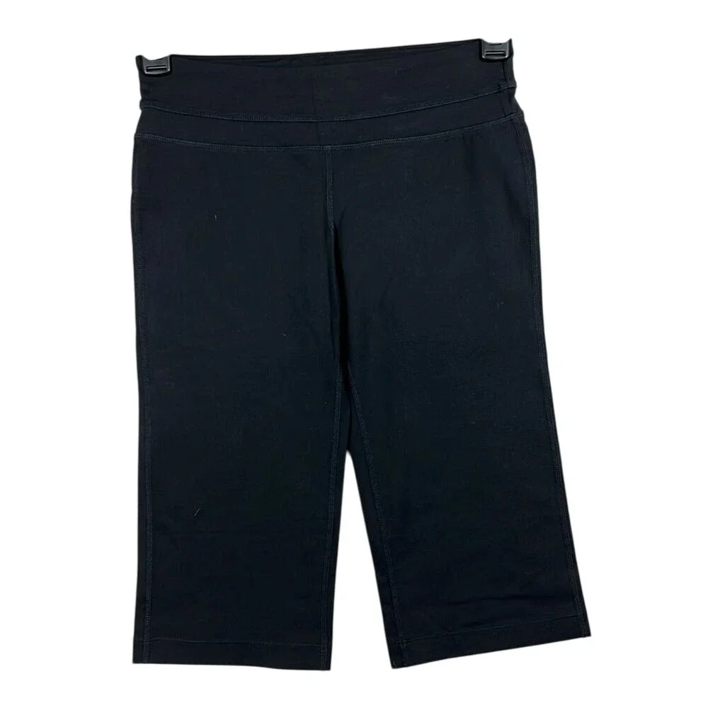 PrAna Cropped Leggings‎ Womens Size Small Black Yoga Athletic